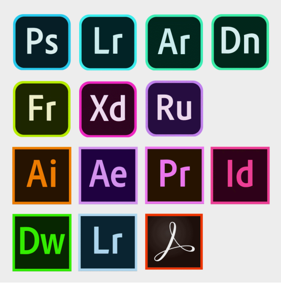 Adobe更新LOGO，包括所有产品图标！